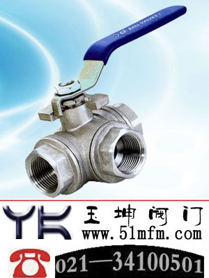 点击查看Q14F、Q15F螺纹三通球阀大图